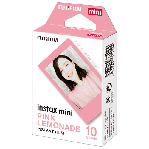 Fujifilm | Instax Mini Pink Lemonade Instant Film - Single Pack (10 Exposures) | 600021037