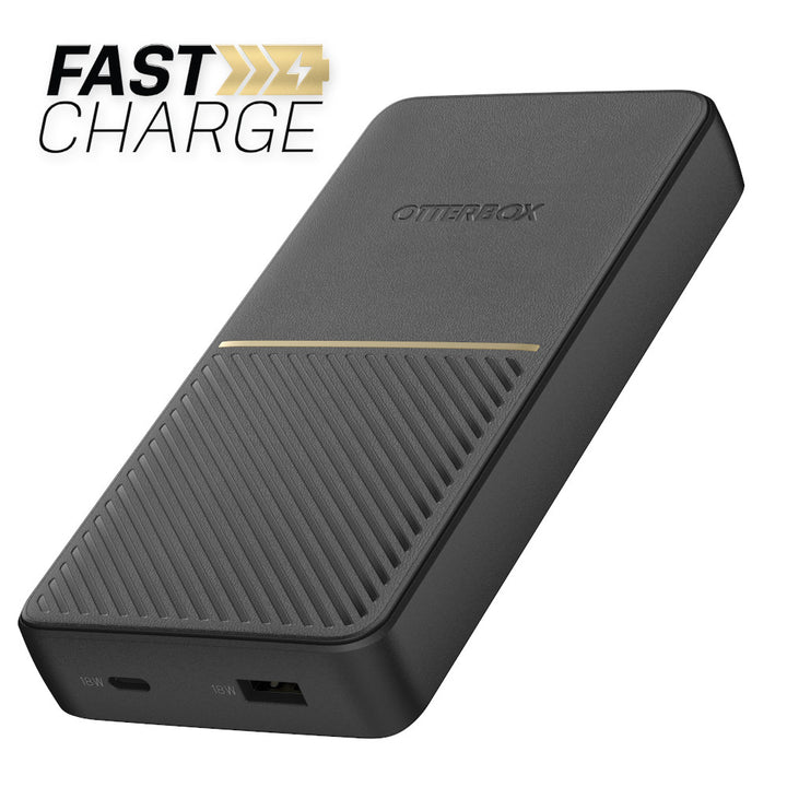 Otterbox | Fast Charge Power Bank 20000 mAh USB-A USB-C 18W Black | 109-1482