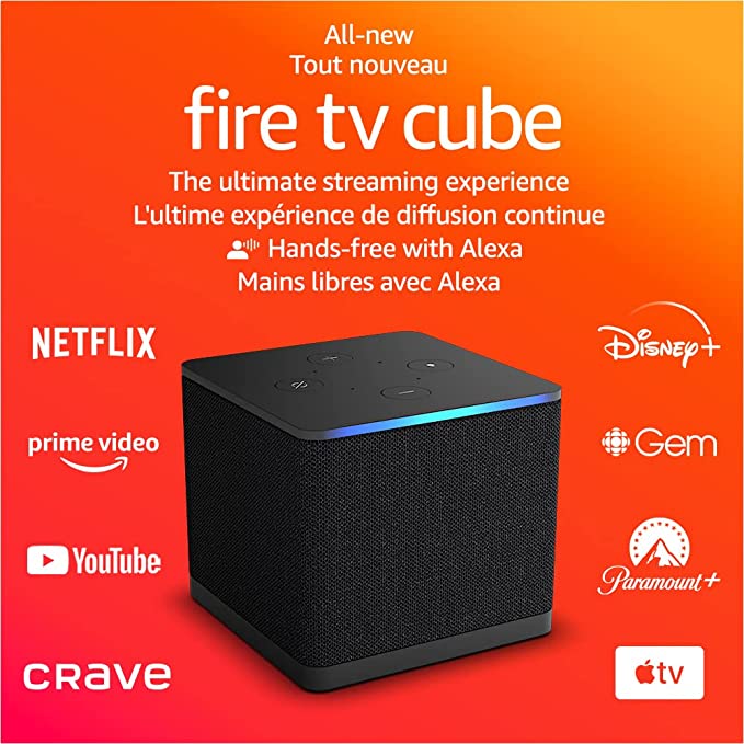 Amazon | Fire TV Cube Streaming Device with Alexa | B09BZVX3J7
