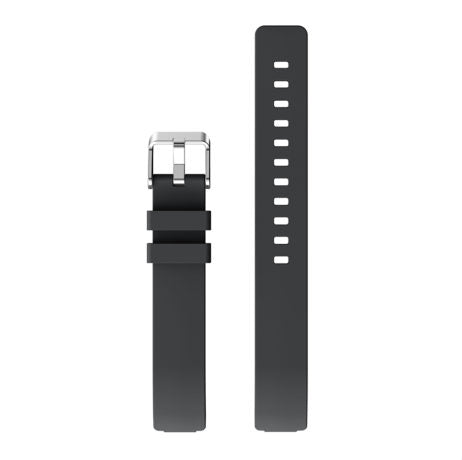 Strapsco | Fitbit Inspire - Rubber Strap - Black - Small | FB.R42.1.M