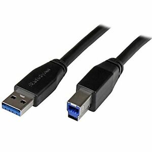 SO Startech | 5m 15 Ft Active USB 3.0 USB-A To USB-B Cable - M/M - USB A To B Cable - USB 3.1 Gen 1 (5 Gbps) 1n0238 | 82178y