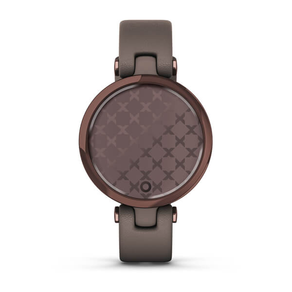 Garmin | Lily Classic Leather  Smartwatch and Fitness Tracker - Bronze | 010-02384-A0