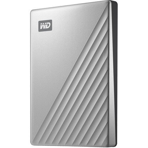 WD | My Passport Ultra 1TB Silver Portable External Hard Drive USB-C - Silver | WDBC3C0010BSL-WESN