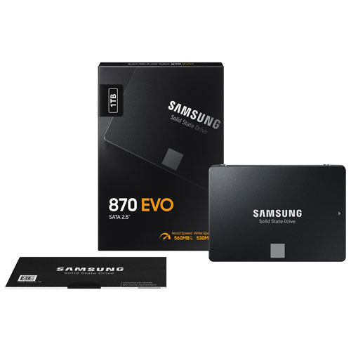 Samsung | 870 EVO 1TB 2.5" SATA III Internal Solid State Drive | MZ-77E1T0B/AM