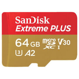 SanDisk | Extreme 64GB 200 MB/s microSD Memory Card | SDSQXBU-064G-CN6MA