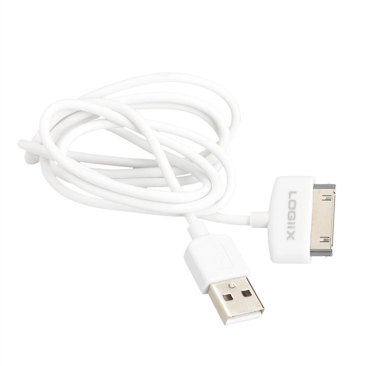 LOGiiX | USB-A to 30-PIN Cable for iPad/iPhone/iPod - 1M 3FT - White | LGX-10125