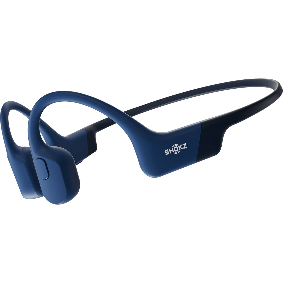 Shokz | OpenRun Bone Conduction Bluetooth Headphones - Blue | S803-ST-BL-CA-153