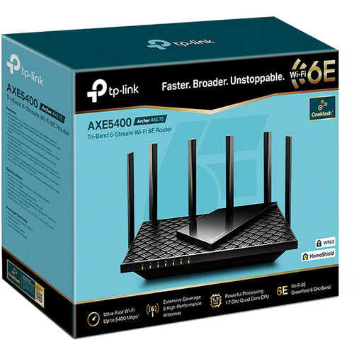 TP-Link | Wireless Archer AXE75 Tri-Band Wi-Fi 6E Router | ARCHER AXE75