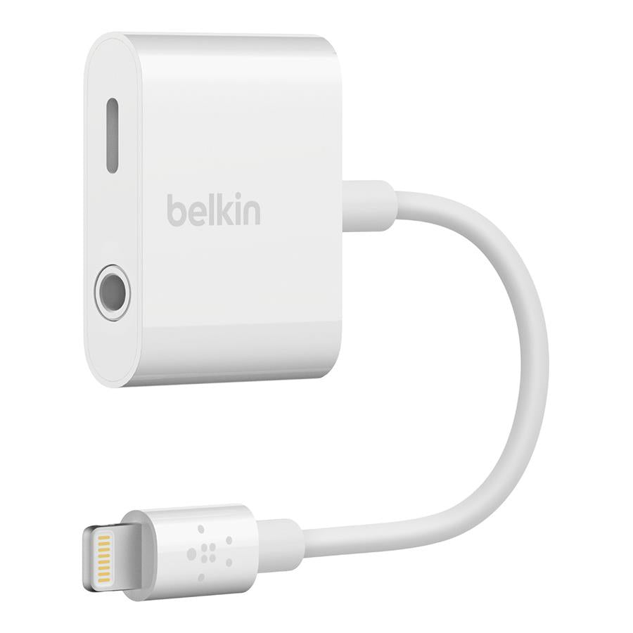 Belkin | 3.5mm Audio+ Lightning 4'' White Adapter | F8J212BTWHT