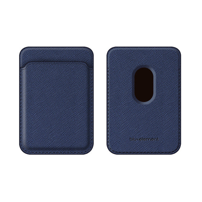//// Blu Element | MagSafe Compatible Saffiano Card Holder Wallet - Navy | 123-0215