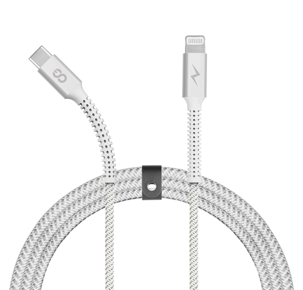 LOGiiX | Piston Connect Armour+ USB-C to Lightning 1.5M / 5FT - White | LGX-13384