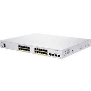 Cisco | 24-port Business 250 Series Smart Switch GE, Partial PoE, 4x1G SFP | CBS250-24PP-4G