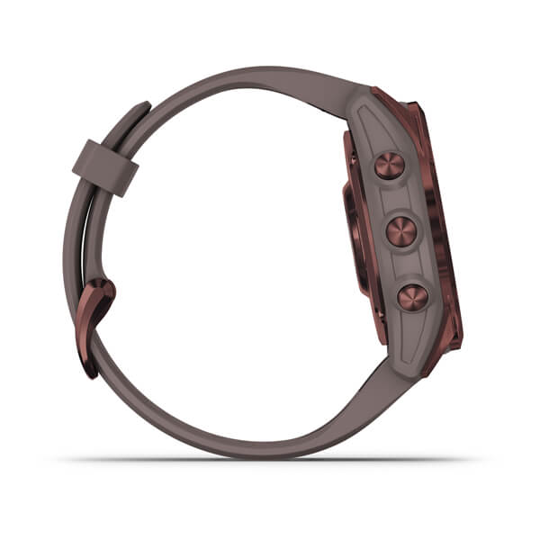 Garmin | Fenix 7S 42mm Smartwatch Sapphire Solar Edition Dark Bronze | 010-02539-28