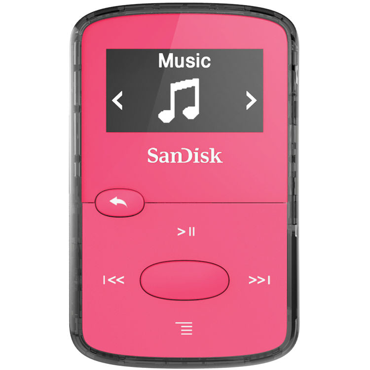 San Disk Clip Jam - MP3 Player - 8 GB - MP3  Bright Pink SDMX26-008G-G46P