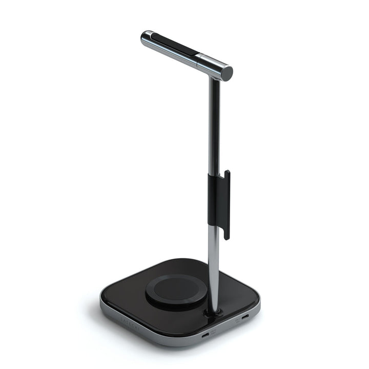 Satechi | 2in1 Headphone Stand with Wireless Charger - Space Gray | ST-UCHSMCM