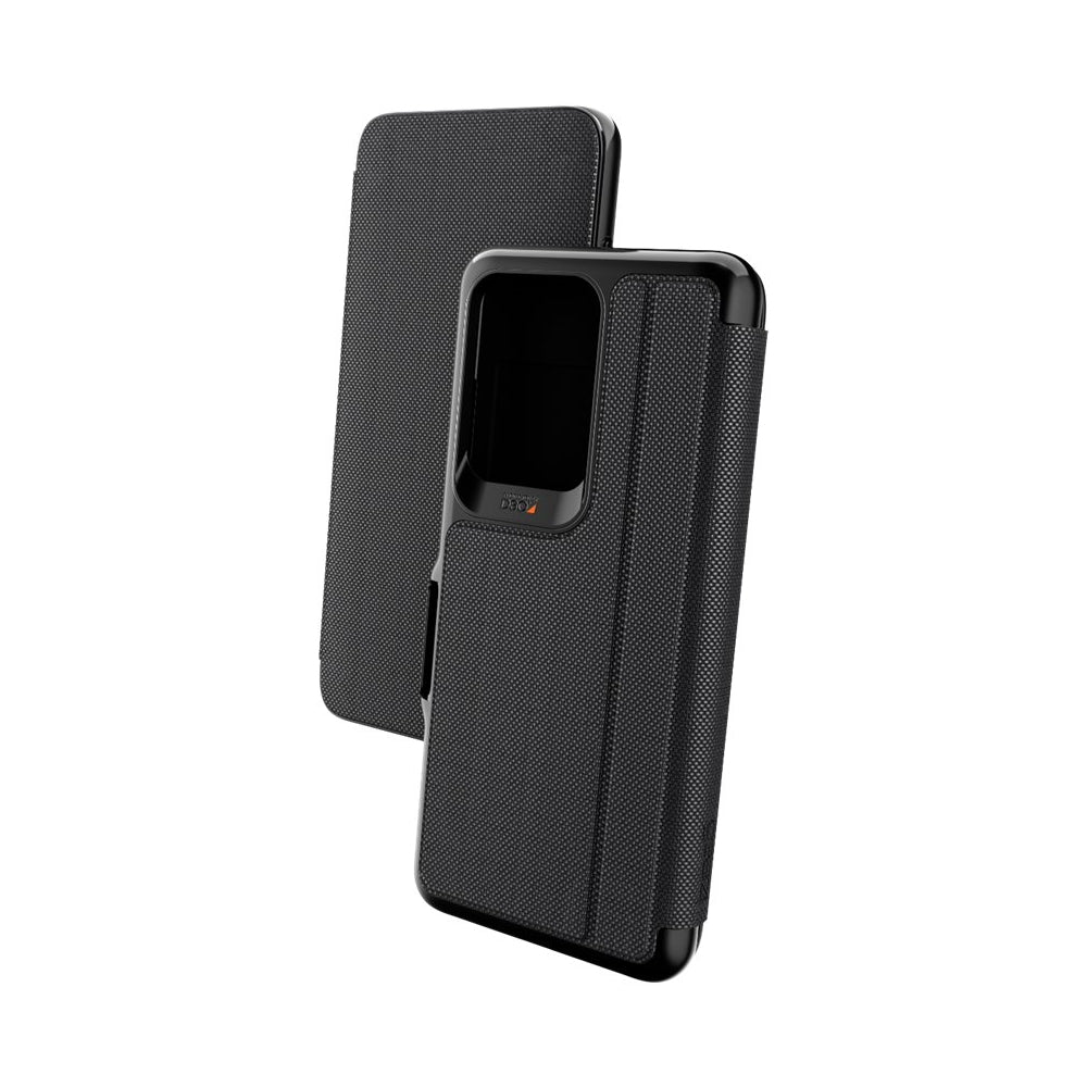 /// ZAGG GEAR4 | | Samsung Galaxy S20 Ultra  D3O Black Oxford Eco Folio CaseÂ 15-06624