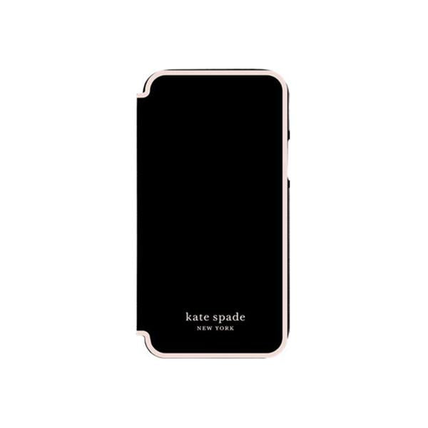 //// Kate Spade NY | iPhone 13 Pro - Vegan Leather Premium Folio Case - Black | 120-4530