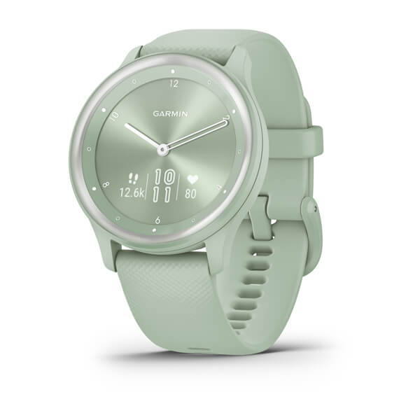 Garmin | Vivomove Sport GPS Smartwatch and Fitness Tracker Cool Mint | 010-02566-03