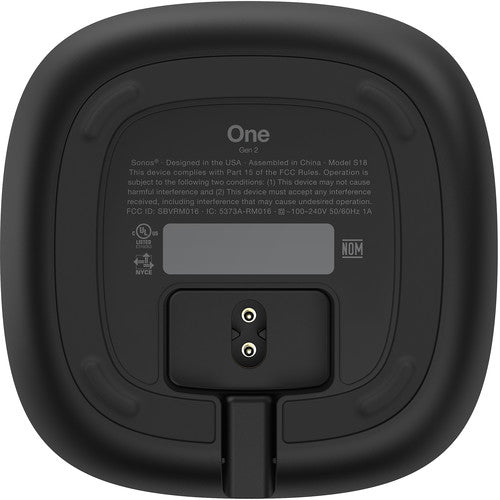 //// Sonos | One (2nd Gen) - Voice Controlled Smart Speaker w/ Amazon Alexa and Google Assistant - Black | ONEG2US1BLK