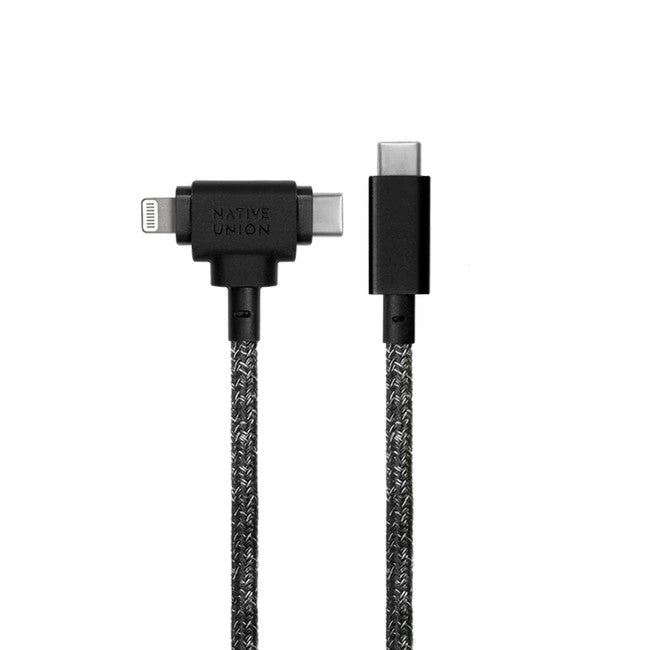 Native Union | USB-C to USB-C Lightning Belt Cable Duo Universal 1.8/ 6FT/ 60W - Cosmos | BELT-CCL-COS-NP