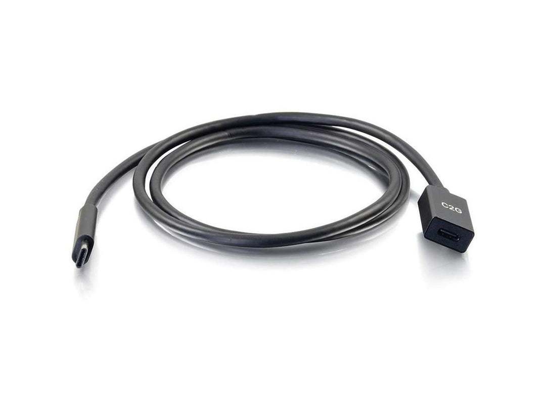 C2G | 3ft USB C Gen 2 3.1 Extension Cable - 10 GBPs 3A - Male to Female - USB Type C 28658