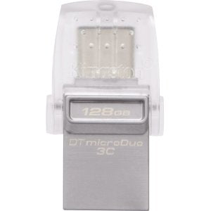 Kingston | 128GB DT microDuo 3C USB TPC Flash Drive |  DTDUO3C/128GB