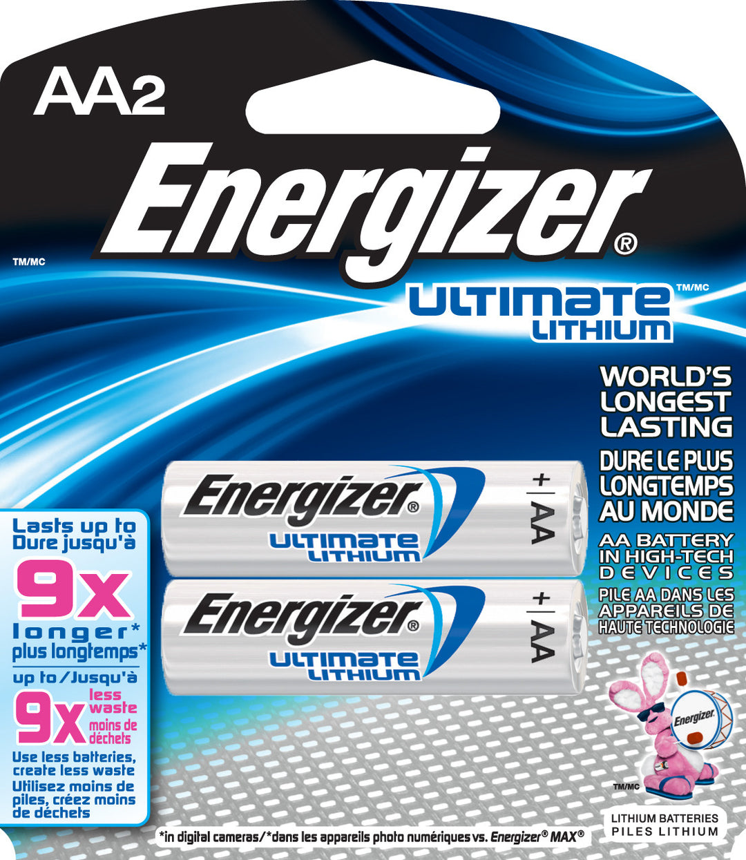 Energizer | AA Batteries - Ultimate Lithium 2 Pack | L91BP2