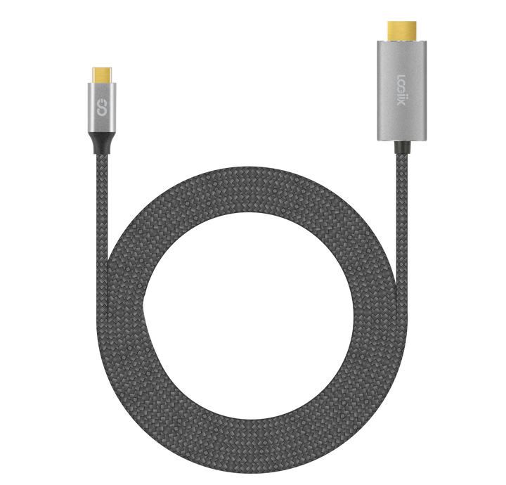 LOGiiX | USB-C to HDMI Cable 3M Braided (2020) - Black | LGX-13137