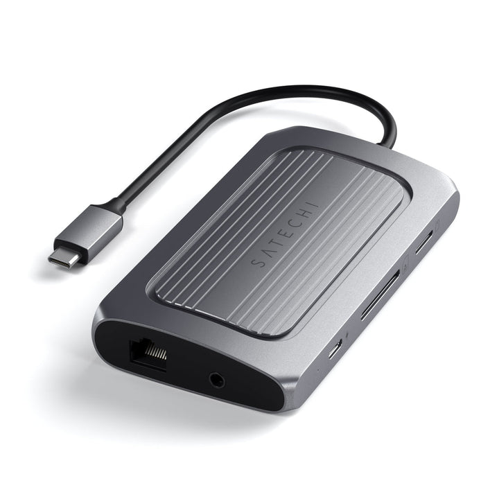 Satechi | USB-4 Multiport Adapter with 8K HDMI - Space Gray | ST-U4MA3M