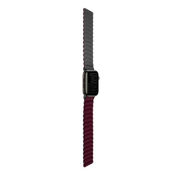 LOGiiX | Vibrance Link Apple Watch Band 38/40/41mm - Black/Burgundy | LGX-13496