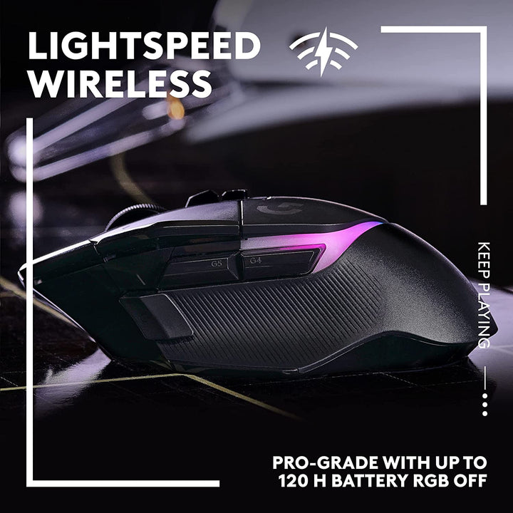 Logitech | G502 X PLUS 25000 DPI Wireless Optical Gaming Mouse Black | 910-006160