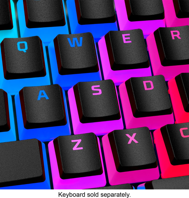 //// HyperX | Pudding Keycaps - Full Key Set - PBT - Black (US Layout) | 4P5P4AA#ABA