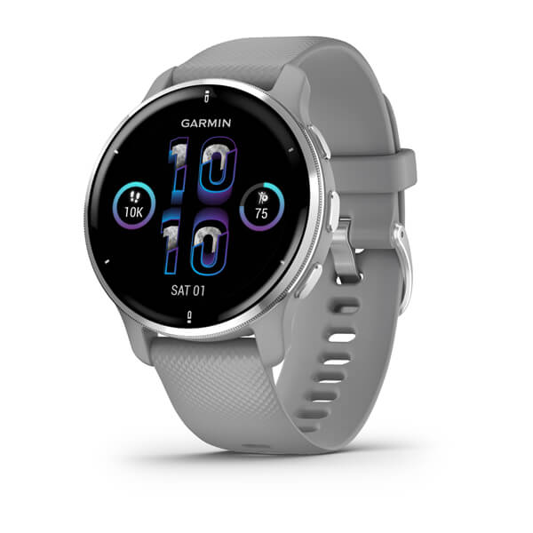 Garmin | Venu 2 Plus GPS Smartwatch and Fitness Tracker - Silver | 010-02496-00
