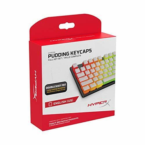 HyperX | Pudding Keycaps - Full Key Set - PBT - White (US Layout) | 4P5P5AA#ABA