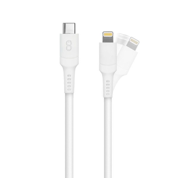 LOGiiX | USB-C to Lightning - Sync & Charge Anti-Stress 1.2M / 4FT  White | LGX-13168