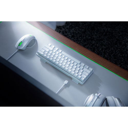 Razer | Huntsman Mini Gaming Keyboard RGB Backlit Linear - Mercury White | RZ03-03390400-R3M1