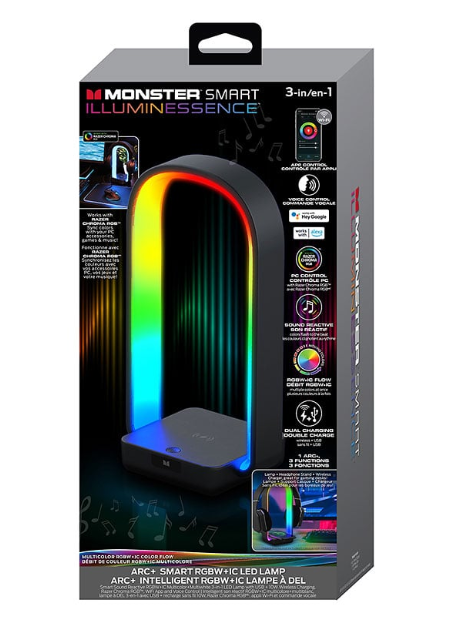 Monster | Arc LED Smart Lamp With Wireless Charging 10W |  MLB71074CAN