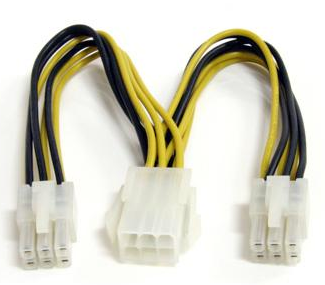 Startech | 6in PCIe Express Power Splitter Cable | PCIexsplit6