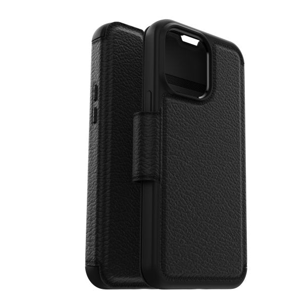 Otterbox | iPhone 14 Pro Max - Strada Leather Folio Case - Black | 15-10277