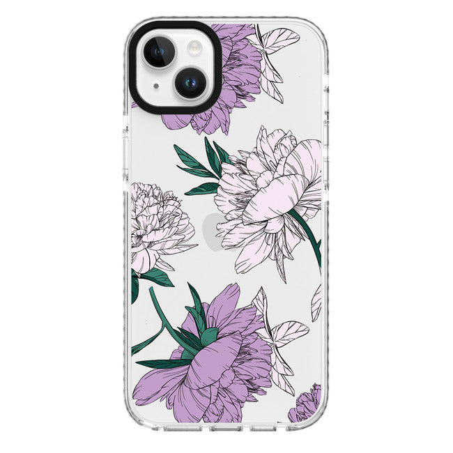 //// Blu Element | Elita Clear Print Floral Case Lavender for iPhone 14 Plus | 120-6369