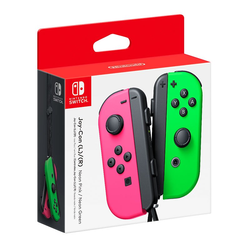 Nintendo | Switch Left and Right Joy-Con Controllers - Neon Pink/Neon Green | HACAJAHAA