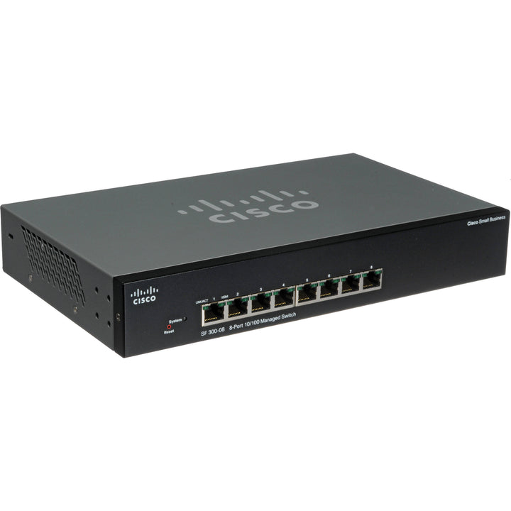 //// Cisco | 8-Port 10/100Mbps SF 300-08 Managed Switch | SRW208-K9-NA