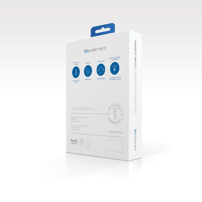 Blu Element | MagSafe Compatible Saffiano Card Holder Wallet - Red | 123-0216