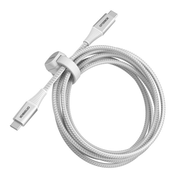 Otterbox | USB-C to USB-C - Charge/Sync 60W Premium Pro PD Cable 2m/6.6ft - White | 15-10575
