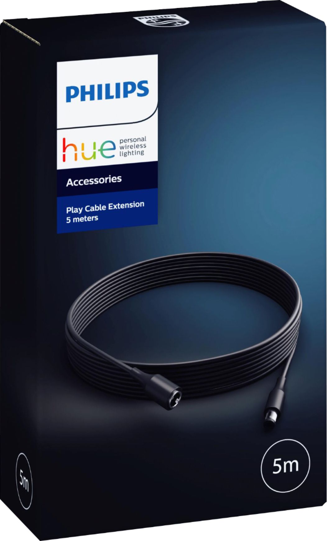 Philips Hue | PhilipsHuePlay White and Color Ambiance Light Bar Extension Cable 5 Meters - Black | 7820430u7