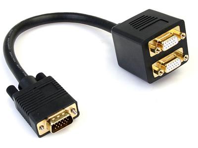 Startech | 1 FT VGA To 2x VGA Video Splitter Cable | VGASPL1VV
