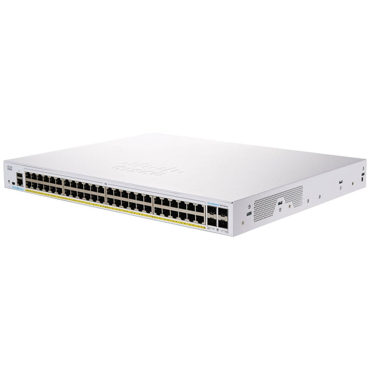 Cisco | 48-port Business 250 Series Smart Switch GE, PoE, 4x10G SFP+ | CBS250-48P-4X-NA