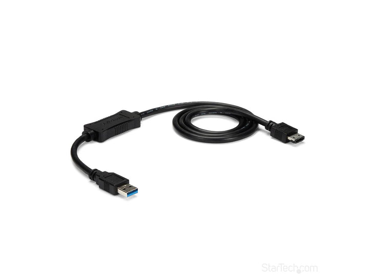 SO Startech | Cable USB 3.0 To eSATA HDD/SSD/ODD 3ft/1m - Black | USB3S2ESATA3