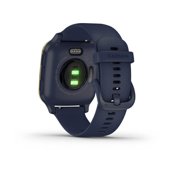 Garmin | Venu Sq GPS Music Smartwatch and Fitness Tracker with Incident Detection - Navy | 010-02426-02
