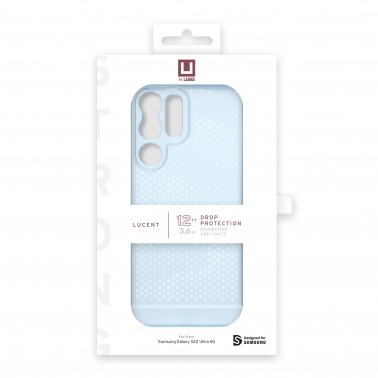 UAG | Lucent Softshell Case Galaxy S22 Ultra Case Blue (Cerulean) 15-09617